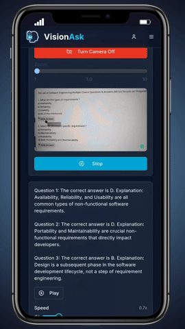 VisionAsk audio response demo