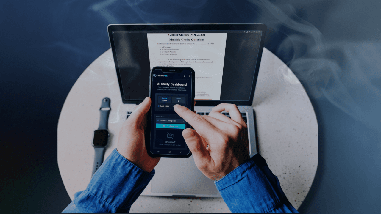 Student using VisionAsk